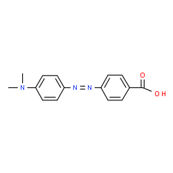 ChemSpider 2D Image | 4-{[4-(Dimethylamino)phenyl]diazenyl}benzoic acid | C15H15N3O2