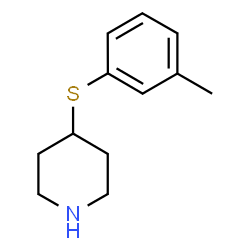 ChemSpider 2D Image | 4-[(3-Methylphenyl)sulfanyl]piperidine | C12H17NS