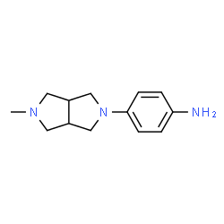 ChemSpider 2D Image | 4-(5-Methylhexahydropyrrolo[3,4-c]pyrrol-2(1H)-yl)aniline | C13H19N3