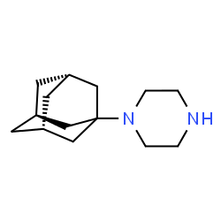 ChemSpider 2D Image | 1-[(3s,5s,7s)-Adamantan-1-yl]piperazine | C14H24N2