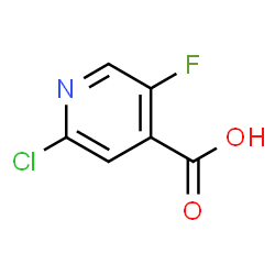 ChemSpider 2D Image | 2-Chloro-5-fluoroisonicotinic acid | C6H3ClFNO2