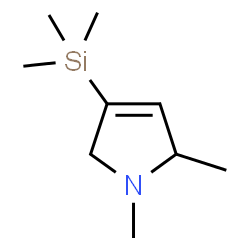 ChemSpider 2D Image | 1,2-Dimethyl-4-(trimethylsilyl)-2,5-dihydro-1H-pyrrole | C9H19NSi