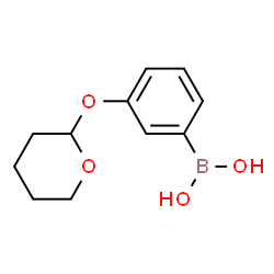 ChemSpider 2D Image | [3-(Tetrahydro-2H-pyran-2-yloxy)phenyl]boronic acid | C11H15BO4