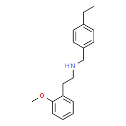 ChemSpider 2D Image | N-(4-Ethylbenzyl)-2-(2-methoxyphenyl)ethanamine | C18H23NO