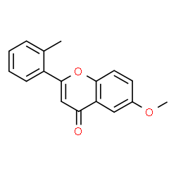 ChemSpider 2D Image | 6-Methoxy-2-(2-methylphenyl)-4H-chromen-4-one | C17H14O3