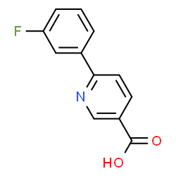 ChemSpider 2D Image | 6-(3-Fluorophenyl)nicotinic acid | C12H8FNO2