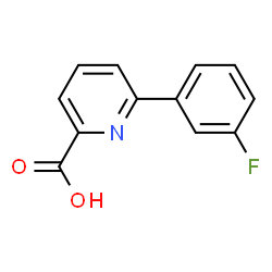 ChemSpider 2D Image | 6-(3-Fluorophenyl)-2-pyridinecarboxylic acid | C12H8FNO2