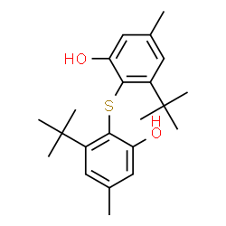 ChemSpider 2D Image | 2,2'-Sulfanediylbis[5-methyl-3-(2-methyl-2-propanyl)phenol] | C22H30O2S