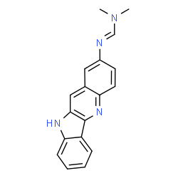 ChemSpider 2D Image | N'-10H-Indolo[3,2-b]quinolin-2-yl-N,N-dimethylimidoformamide | C18H16N4