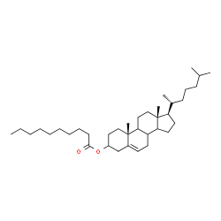 ChemSpider 2D Image | (8xi,9xi,14xi)-Cholest-5-en-3-yl decanoate | C37H64O2