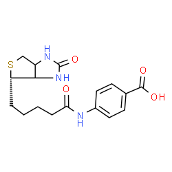 ChemSpider 2D Image | N-(+)-Biotinyl-4-aminobenzoic acid | C17H21N3O4S