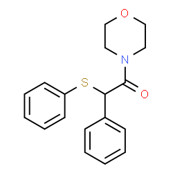 ChemSpider 2D Image | 1-(4-Morpholinyl)-2-phenyl-2-(phenylsulfanyl)ethanone | C18H19NO2S