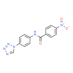 ChemSpider 2D Image | 4-Nitro-N-[4-(1H-tetrazol-1-yl)phenyl]benzamide | C14H10N6O3