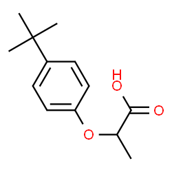 ChemSpider 2D Image | 2-(4-tert-butylphenoxy)propanoic acid | C13H18O3