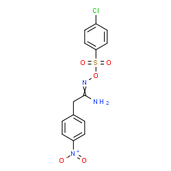 ChemSpider 2D Image | N'-{[(4-Chlorophenyl)sulfonyl]oxy}-2-(4-nitrophenyl)ethanimidamide | C14H12ClN3O5S
