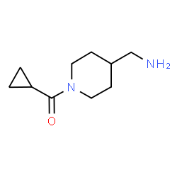 ChemSpider 2D Image | [4-(Aminomethyl)-1-piperidinyl]cyclopropylmethanone | C10H18N2O