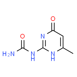 ChemSpider 2D Image | 1-(4-Methyl-6-oxo-1,6-dihydropyrimidin-2-yl)urea | C6H8N4O2