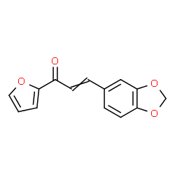 ChemSpider 2D Image | 3-(1,3-Benzodioxol-5-yl)-1-(2-furyl)-2-propen-1-one | C14H10O4