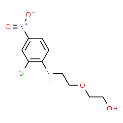 ChemSpider 2D Image | 2-{2-[(2-Chloro-4-nitrophenyl)amino]ethoxy}ethanol | C10H13ClN2O4