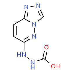 ChemSpider 2D Image | 2-([1,2,4]Triazolo[4,3-b]pyridazin-6-yl)hydrazinecarboxylic acid | C6H6N6O2