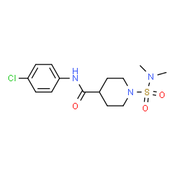 ChemSpider 2D Image | N-(4-Chlorophenyl)-1-(dimethylsulfamoyl)-4-piperidinecarboxamide | C14H20ClN3O3S