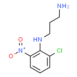 ChemSpider 2D Image | N-(2-Chloro-6-nitrophenyl)-1,3-propanediamine | C9H12ClN3O2