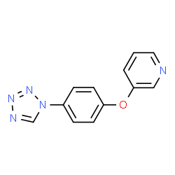 ChemSpider 2D Image | 3-[4-(1H-Tetrazol-1-yl)phenoxy]pyridine | C12H9N5O