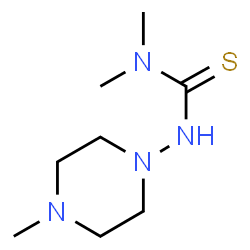 ChemSpider 2D Image | 1,1-Dimethyl-3-(4-methyl-1-piperazinyl)thiourea | C8H18N4S