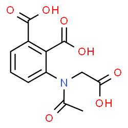 ChemSpider 2D Image | 3-[Acetyl(carboxymethyl)amino]phthalic acid | C12H11NO7