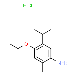 ChemSpider 2D Image | 4-ethoxy-5-isopropyl-2-methylaniline hydrochloride | C12H20ClNO