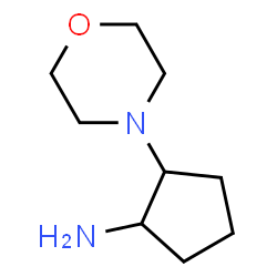ChemSpider 2D Image | 2-(4-Morpholinyl)cyclopentanamine | C9H18N2O