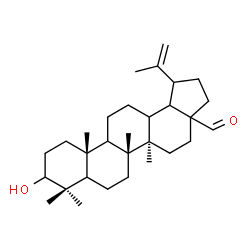 ChemSpider 2D Image | (5xi,9xi,13xi,17xi,18xi,19xi)-3-Hydroxylup-20(29)-en-28-al | C30H48O2