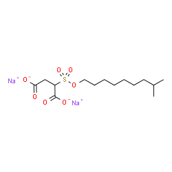 ChemSpider 2D Image | Disodium 2-{[(8-methylnonyl)oxy]sulfonyl}succinate | C14H24Na2O7S