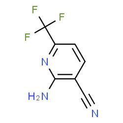 ChemSpider 2D Image | 2-amino-6-(trifluoromethyl)nicotinonitrile | C7H4F3N3