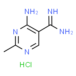 ChemSpider 2D Image | 4-amino-2-methyl-pyrimidine-5-carboxamidine hydrochloride | C6H10ClN5