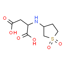 ChemSpider 2D Image | N-(1,1-Dioxidotetrahydro-3-thiophenyl)aspartic acid | C8H13NO6S