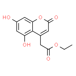 ChemSpider 2D Image | Ethyl (5,7-dihydroxy-2-oxo-2H-chromen-4-yl)acetate | C13H12O6