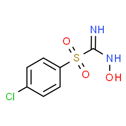 ChemSpider 2D Image | 1-[(4-Chlorophenyl)sulfonyl]-N-hydroxy-1-iminomethanamine | C7H7ClN2O3S
