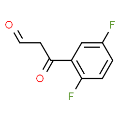 ChemSpider 2D Image | 3-(2,5-Difluorophenyl)-3-oxopropanal | C9H6F2O2