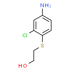 ChemSpider 2D Image | 2-[(4-amino-2-chlorophenyl)thio]ethanol | C8H10ClNOS