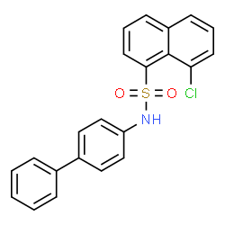 ChemSpider 2D Image | N-(4-Biphenylyl)-8-chloro-1-naphthalenesulfonamide | C22H16ClNO2S