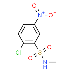 ChemSpider 2D Image | 2-Chloro-N-methyl-5-nitrobenzenesulfonamide | C7H7ClN2O4S