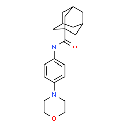 ChemSpider 2D Image | N-[4-(4-Morpholinyl)phenyl]-1-adamantanecarboxamide | C21H28N2O2