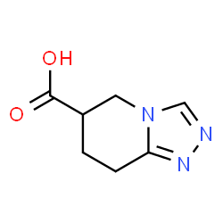ChemSpider 2D Image | 5H,6H,7H,8H-[1,2,4]triazolo[4,3-a]pyridine-6-carboxylic acid | C7H9N3O2