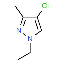 ChemSpider 2D Image | 4-chloro-1-ethyl-3-methylpyrazole | C6H9ClN2