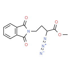 ChemSpider 2D Image | methyl 2-azido-4-(1,3-dioxoisoindol-2-yl)butanoate | C13H12N4O4