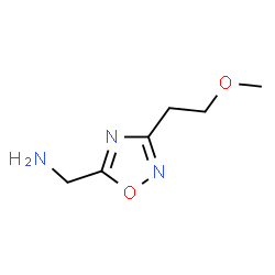 ChemSpider 2D Image | (3-(2-Methoxyethyl)-1,2,4-oxadiazol-5-yl)methanamine | C6H11N3O2