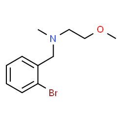 ChemSpider 2D Image | N-(2-Bromobenzyl)-2-methoxy-N-methylethanamine | C11H16BrNO