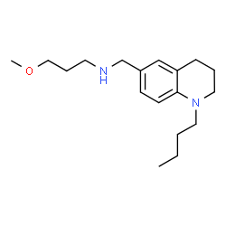 ChemSpider 2D Image | [(1-butyl-3,4-dihydro-2H-quinolin-6-yl)methyl](3-methoxypropyl)amine | C18H30N2O