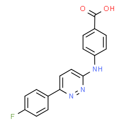 ChemSpider 2D Image | 4-{[6-(4-fluorophenyl)pyridazin-3-yl]amino}benzoic acid | C17H12FN3O2